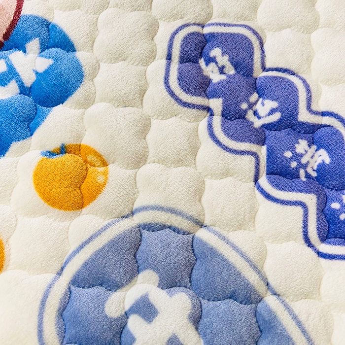 91家纺网 家纺一手货源 找家纺 小虾米 2025新款加厚牛奶绒夹棉床笠单床笠床笠单件 好运满满