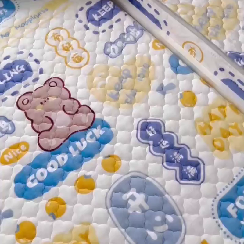 91家纺网 家纺一手货源 找家纺 小虾米 2025新款加厚牛奶绒夹棉床笠单床笠床笠单件 好运满满