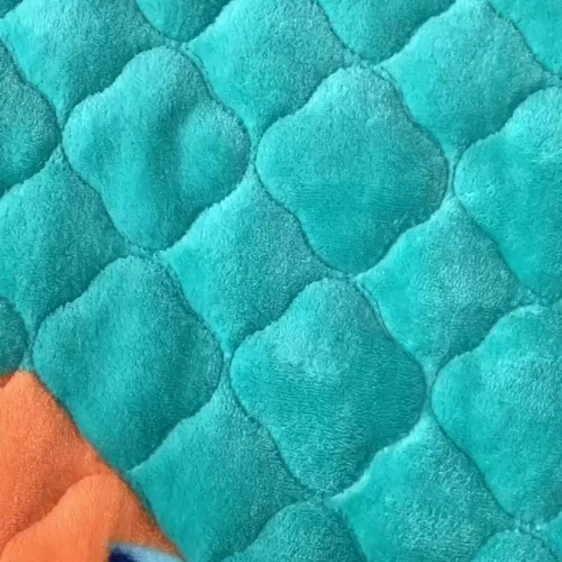 91家纺网 家纺一手货源 找家纺 小虾米 2025新款加厚牛奶绒夹棉床笠单床笠床笠单件 恐龙世界