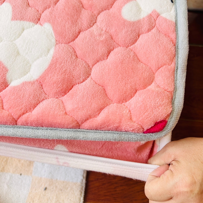 91家纺网 家纺一手货源 找家纺 小虾米 2025新款加厚牛奶绒夹棉床笠单床笠床笠单件 欢乐兔