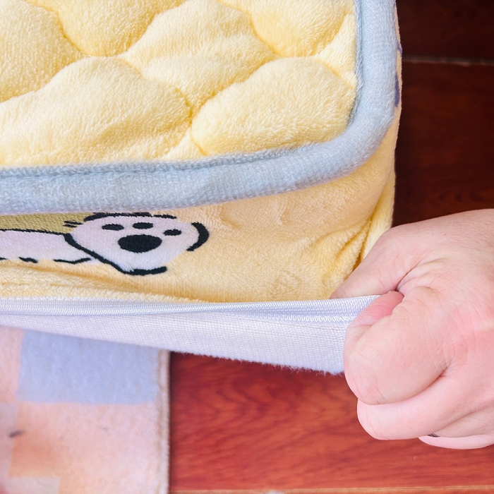 91家纺网 家纺一手货源 找家纺 小虾米 2025新款加厚牛奶绒夹棉床笠单床笠床笠单件 小奶狗