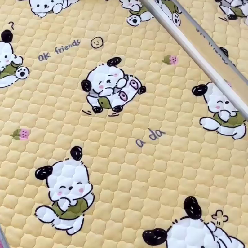 91家纺网 家纺一手货源 找家纺 小虾米 2025新款加厚牛奶绒夹棉床笠单床笠床笠单件 小奶狗