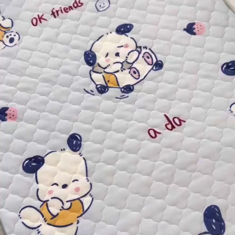 91家纺网 家纺一手货源 找家纺 小虾米 2025新款加厚牛奶绒夹棉床笠单床笠床笠单件 幸运小狗