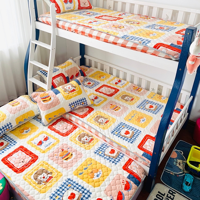 91家纺网 家纺一手货源 找家纺 小虾米 2025新款加厚牛奶绒夹棉床笠单床笠床笠单件 生日派对