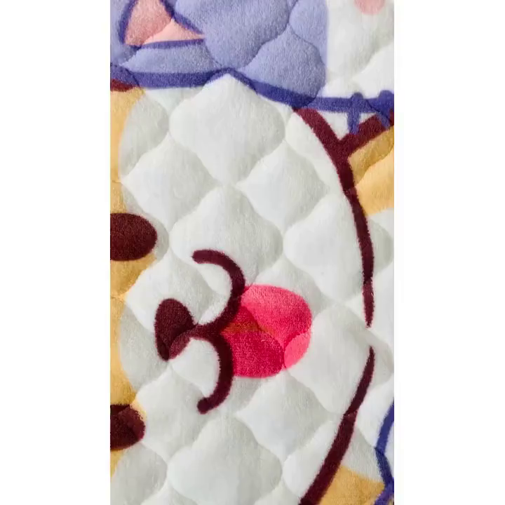 91家纺网 家纺一手货源 找家纺 小虾米 2025新款加厚牛奶绒夹棉床笠单床笠床笠单件 萌犬