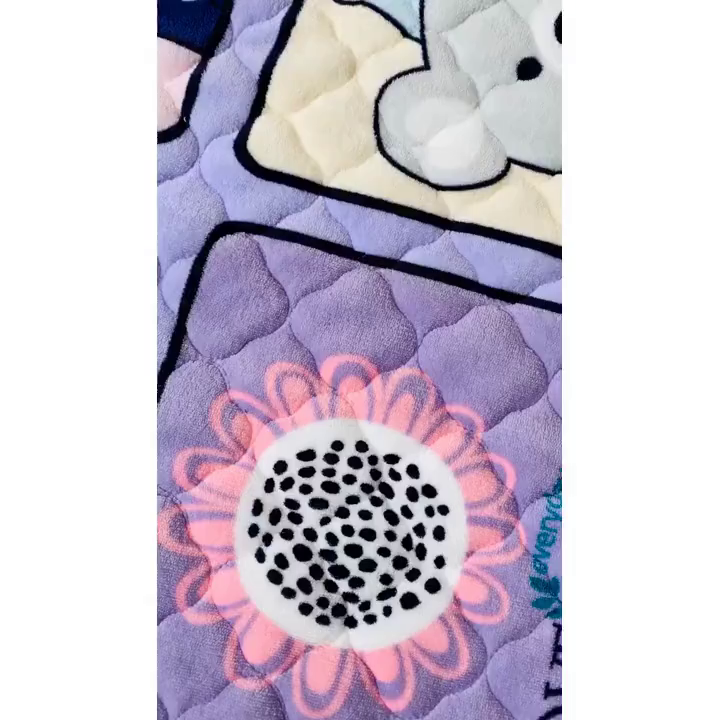 91家纺网 家纺一手货源 找家纺 小虾米 2025新款加厚牛奶绒夹棉床笠单床笠床笠单件 皇冠熊