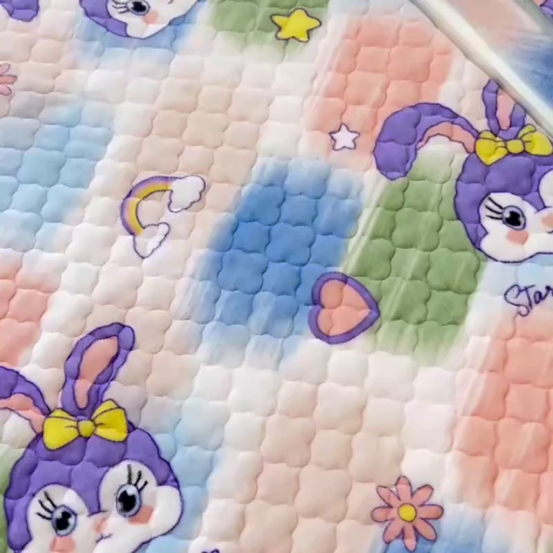 91家纺网 家纺一手货源 找家纺 小虾米 2025新款加厚牛奶绒夹棉床笠单床笠床笠单件 星黛兔