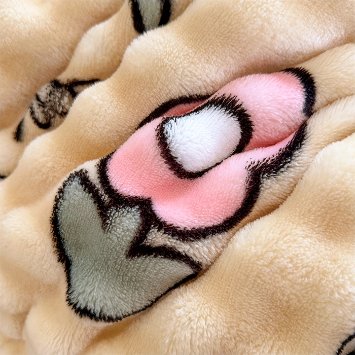 91家纺网 家纺一手货源 找家纺 宜家坊 2025新款直播热款A+兔兔绒豆豆被三层夹棉加厚毛毯毯子牛奶绒冬被泡泡兔毛绒保暖被子被芯 糖果凯特