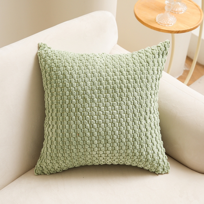 91家纺网 家纺一手货源 找家纺 （总）新奇异 2025新款简约单/双面灯芯绒抱枕玉米粒系列