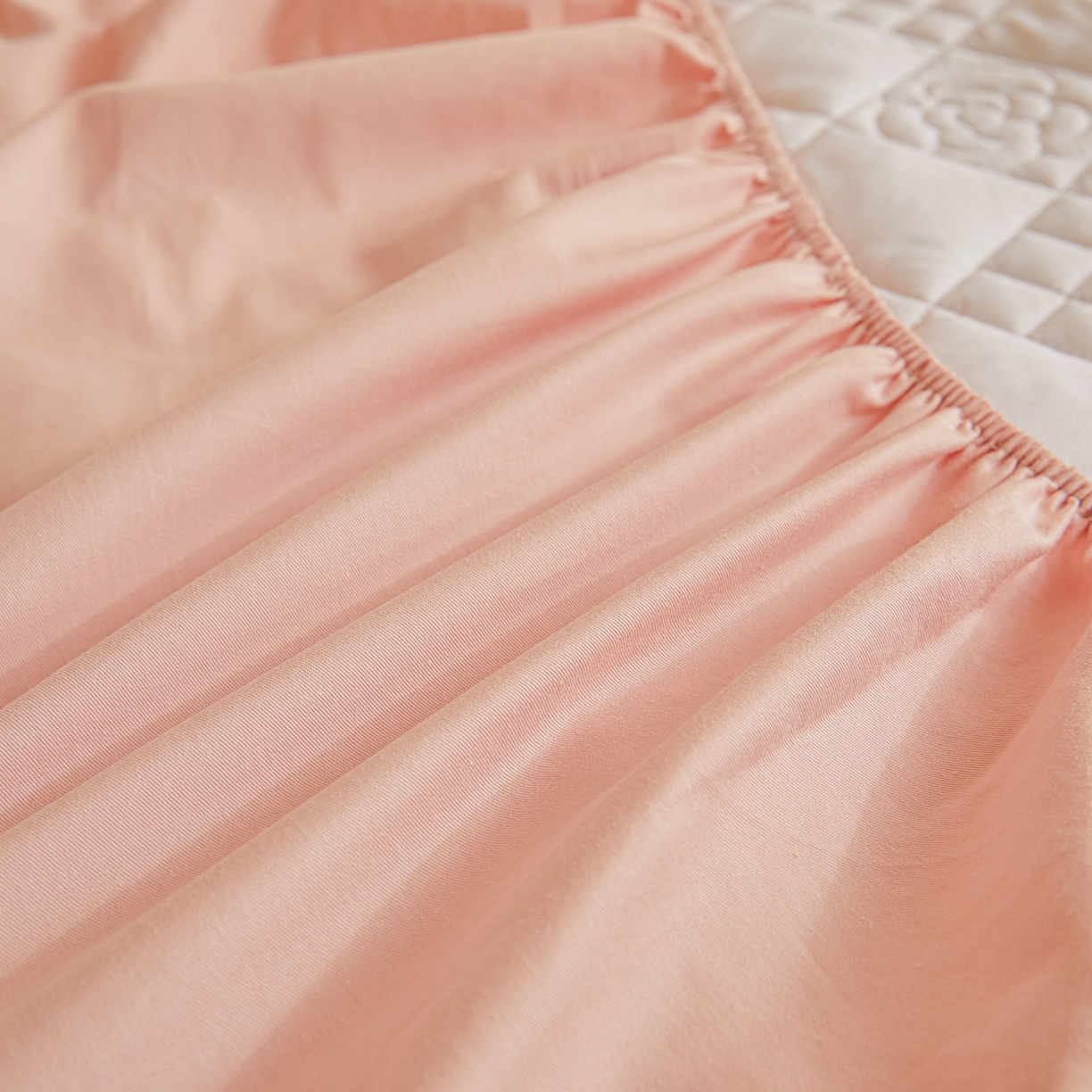 91家纺网 家纺一手货源 找家纺 鑫钰 2025新款A类纯棉夹棉床笠学生宿舍专用90x190-80x190-花漾山茶格 花漾山茶格-粉