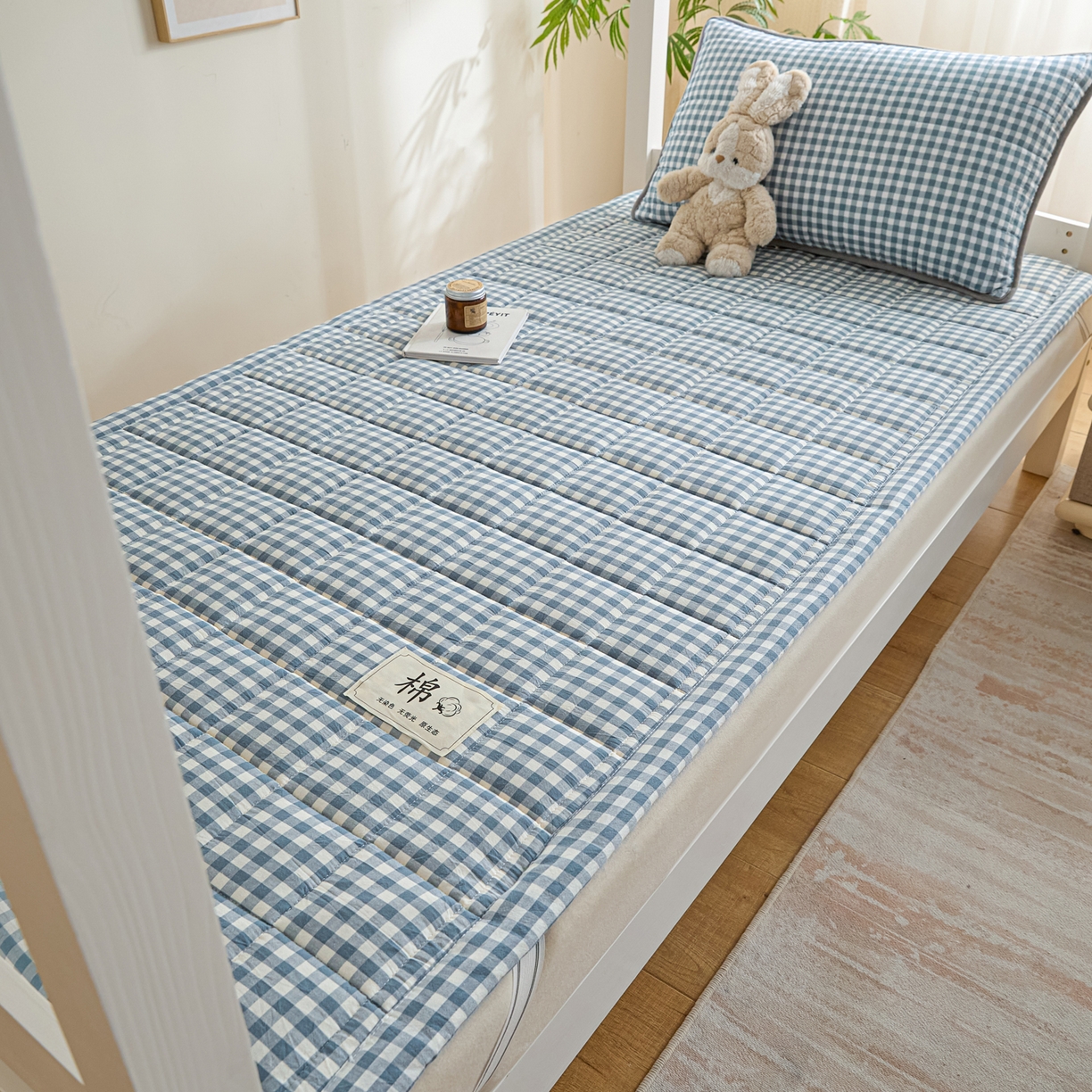 91家纺网 家纺一手货源 找家纺 （总）鑫钰 2025新款学生开学季宿舍专用新疆棉花床垫薄款