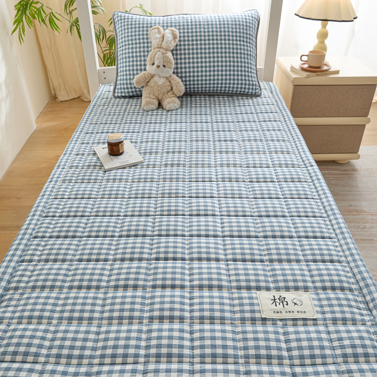 91家纺网 家纺一手货源 找家纺 （总）鑫钰 2025新款学生开学季宿舍专用新疆棉花床垫薄款