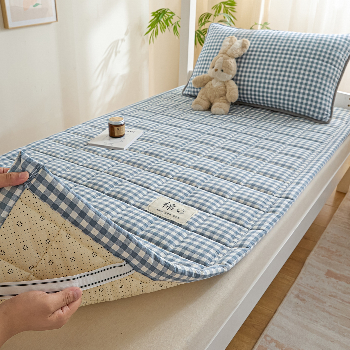 91家纺网 家纺一手货源 找家纺 （总）鑫钰 2025新款学生开学季宿舍专用新疆棉花床垫薄款