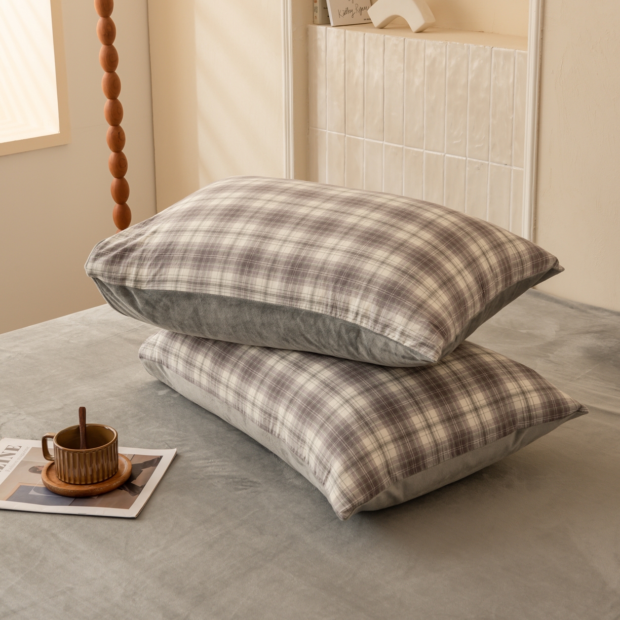 91家纺网 家纺一手货源 找家纺 雯雨家纺 2025新款全棉加牛奶绒宝宝绒一面棉一面绒单件被套单品被套 棉绒-轩尼诗