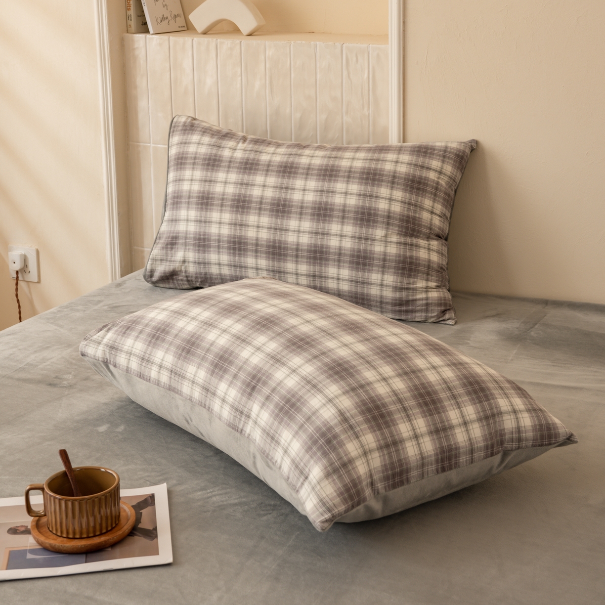 91家纺网 家纺一手货源 找家纺 雯雨家纺 2025新款全棉加牛奶绒宝宝绒一面棉一面绒单件被套单品被套 棉绒-轩尼诗