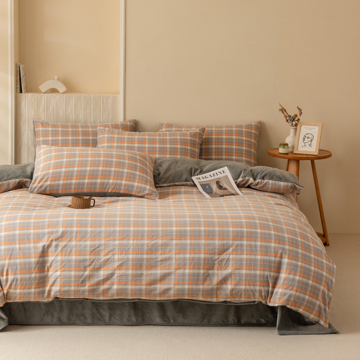 91家纺网 家纺一手货源 找家纺 雯雨家纺 2025新款全棉加牛奶绒宝宝绒一面棉一面绒单件被套单品被套 棉绒-诺卡