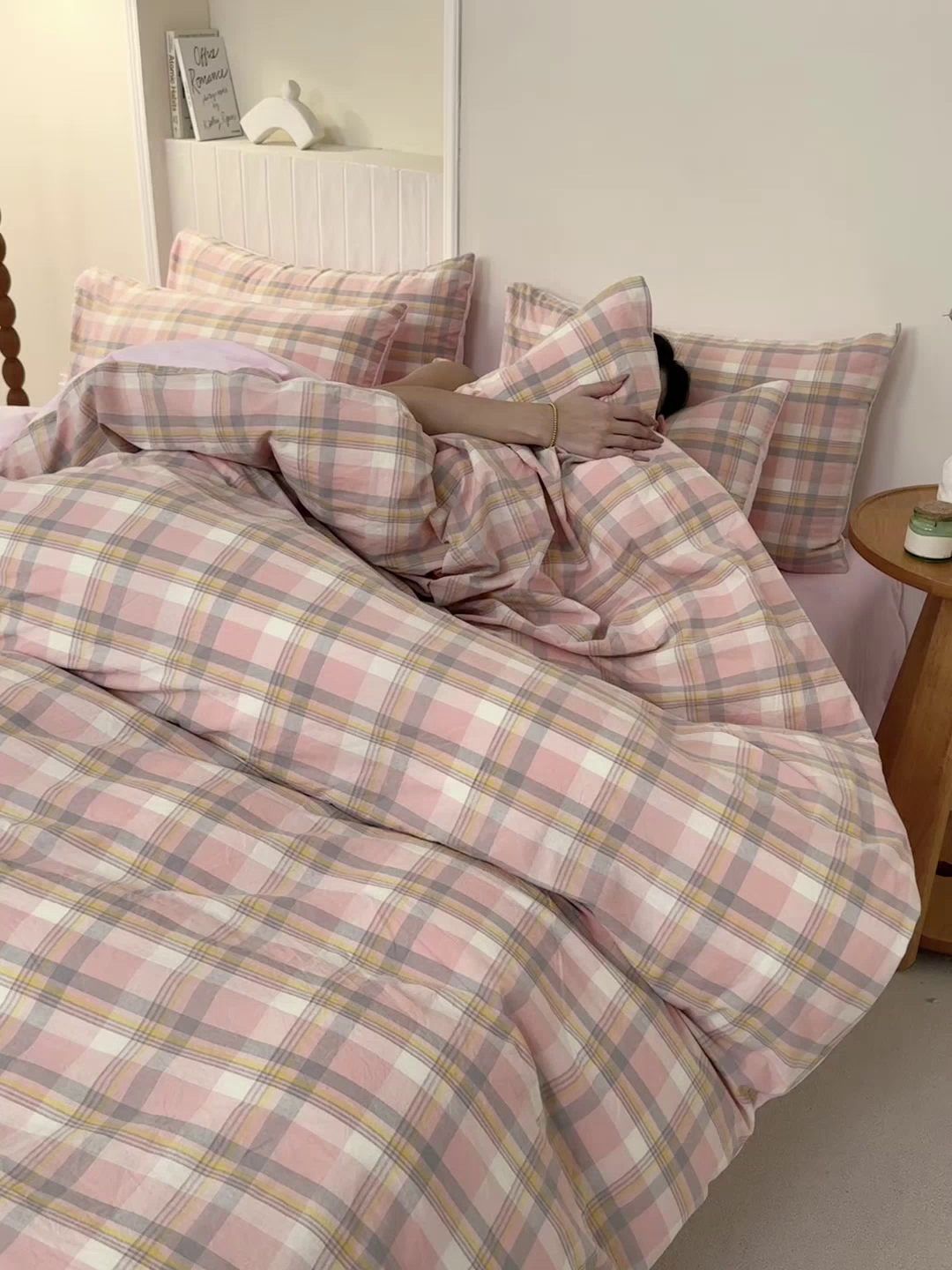 91家纺网 家纺一手货源 找家纺 雯雨家纺 2025新款全棉加牛奶绒宝宝绒一面棉一面绒单件被套单品被套 棉绒-简稀粉