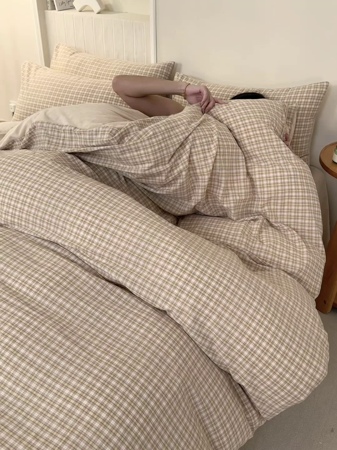 91家纺网 家纺一手货源 找家纺 雯雨家纺 2025新款全棉加牛奶绒宝宝绒一面棉一面绒单件被套单品被套 棉绒-西蒙咖