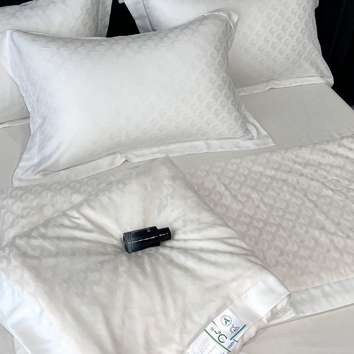 91家纺网 家纺一手货源 找家纺 （总）梵克保罗 2025春夏新款莱赛尔兰精天丝提花单夏被空调被夏被四件套