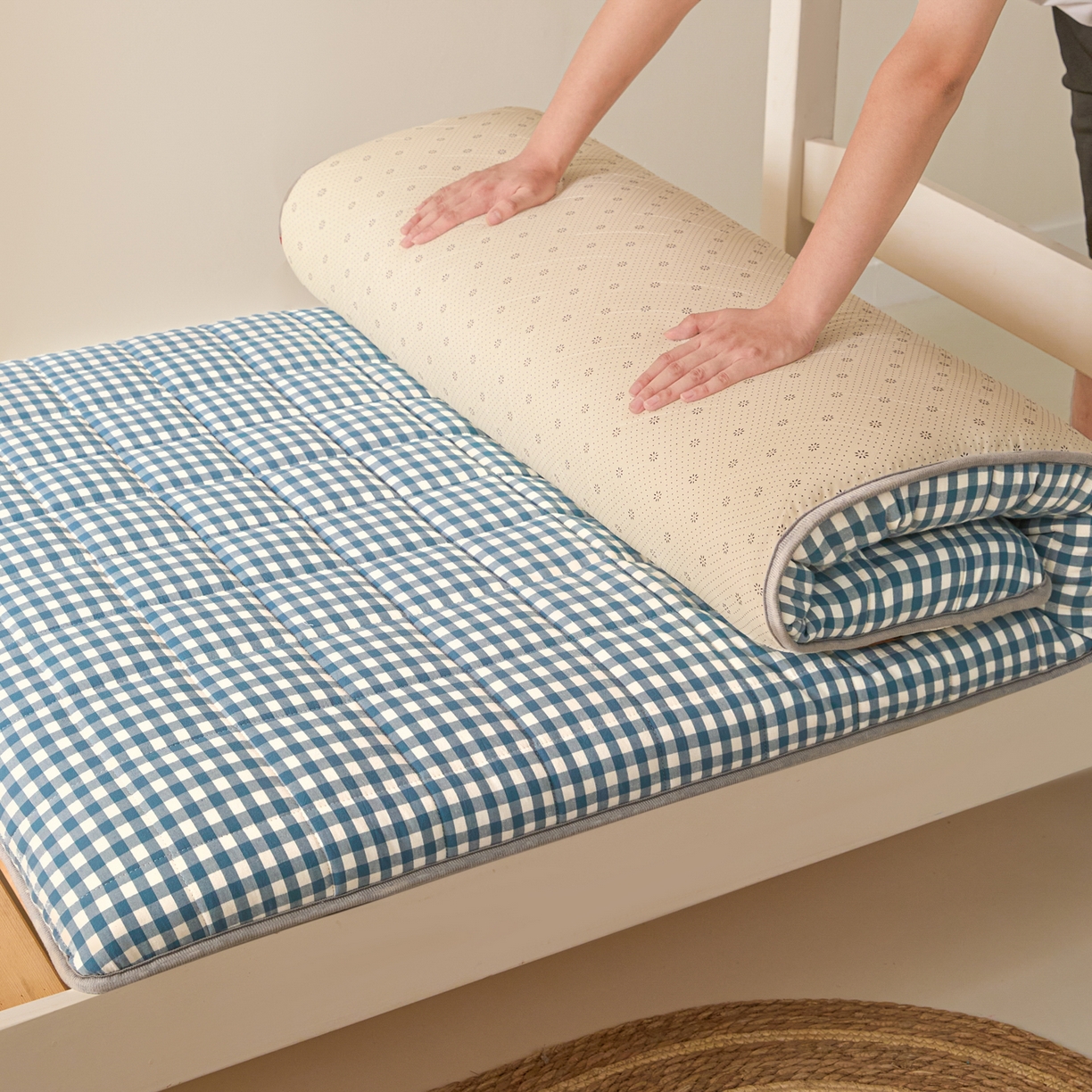 91家纺网 家纺一手货源 找家纺 （总）鑫钰 2025年新款开学季新疆棉花床垫学生宿舍专用80x190  90x190