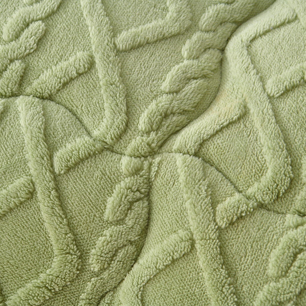 91家纺网 家纺一手货源 找家纺 宇豪家纺 2025新款塔芙绒被子羊羔绒冬被 绿色