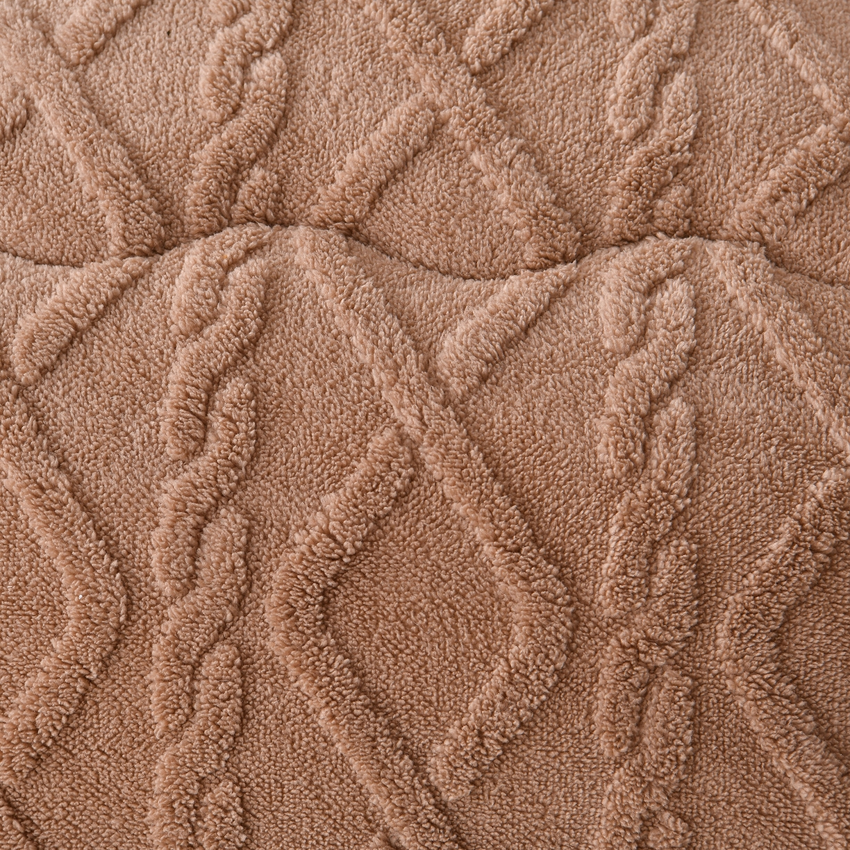 91家纺网 家纺一手货源 找家纺 宇豪家纺 2025新款塔芙绒被子羊羔绒冬被 咖色