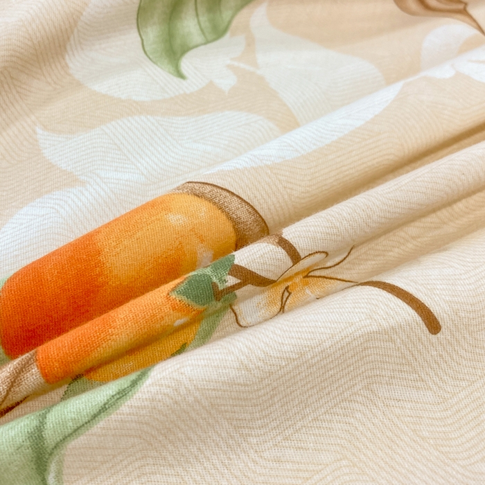 91家纺网 家纺一手货源 找家纺 红日子纺织品 2025新款100%全棉纯棉磨毛四件套 柿柿如意