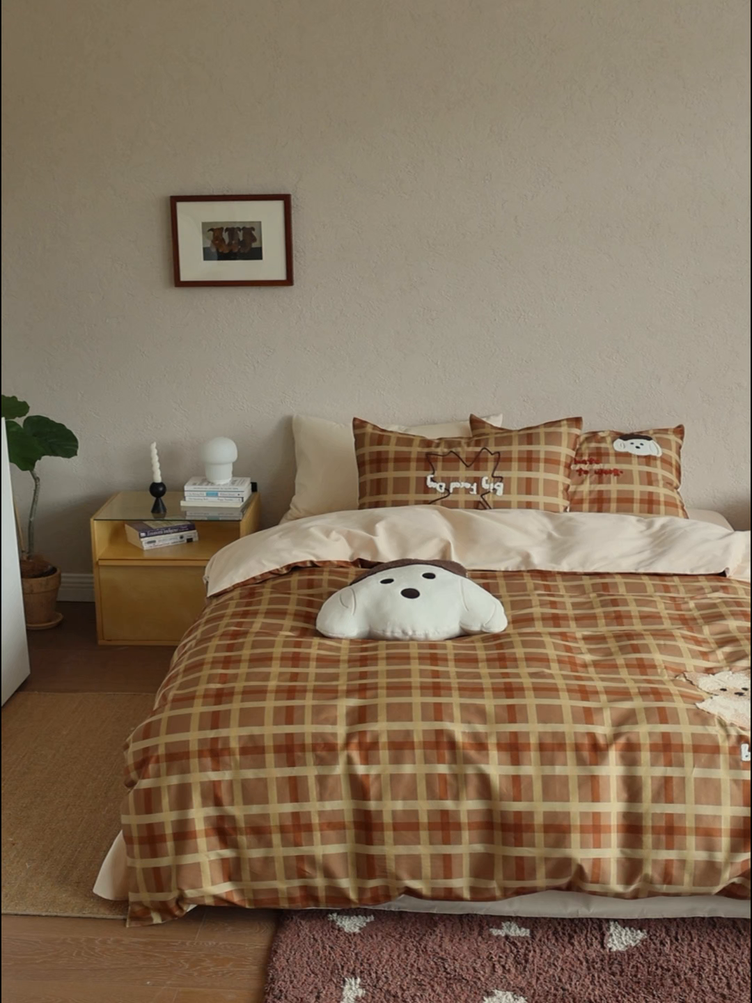 91家纺网 家纺一手货源 找家纺 （总）初拾 2025新款100s全棉纯棉磨毛卡通毛巾绣四件套-情绪价值