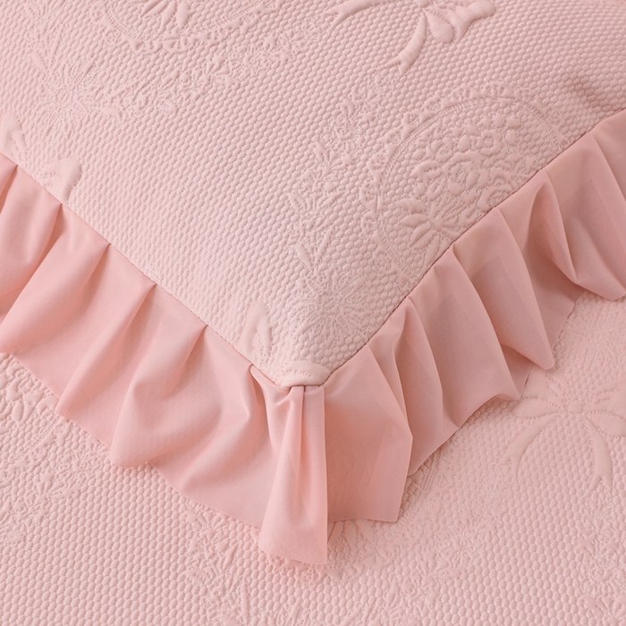 91家纺网 家纺一手货源 找家纺 （总）梵克保罗 2025新款凉感豆豆床裙夏被四件套