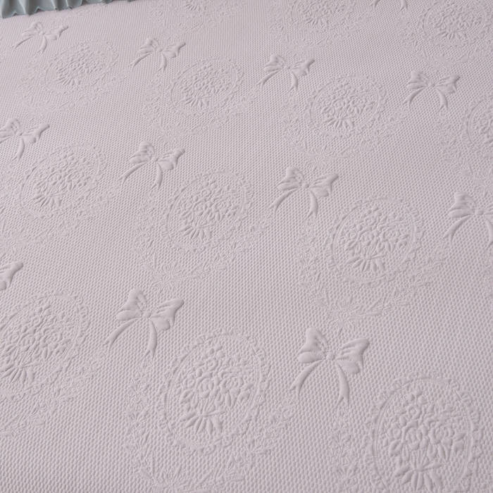 91家纺网 家纺一手货源 找家纺 梵克保罗 2025新款凉感豆豆床裙夏被四件套 花梦蝶 高级灰