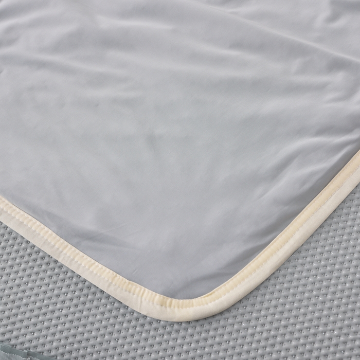 91家纺网 家纺一手货源 找家纺 梵克保罗 2025新款凉感豆豆床裙夏被四件套 幸运花 高级灰