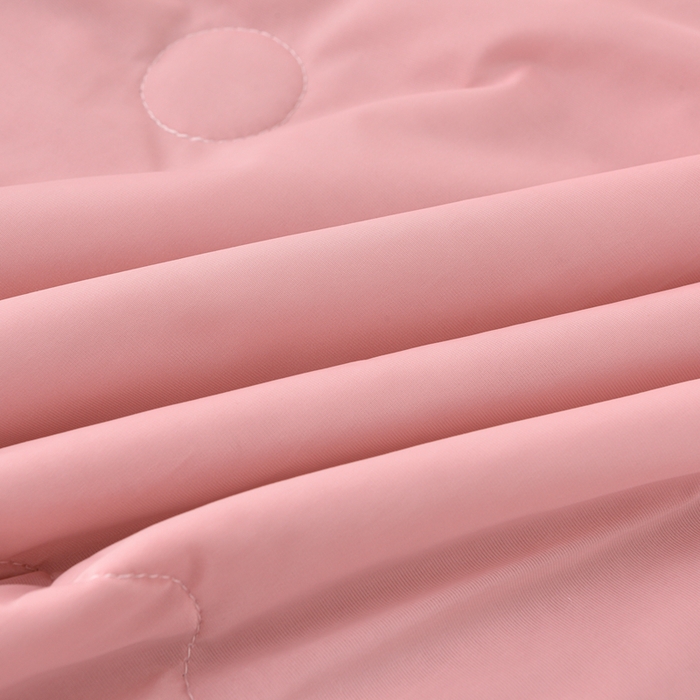 91家纺网 家纺一手货源 找家纺 梵克保罗 2025新款凉感豆豆床裙夏被四件套 花梦蝶 粉