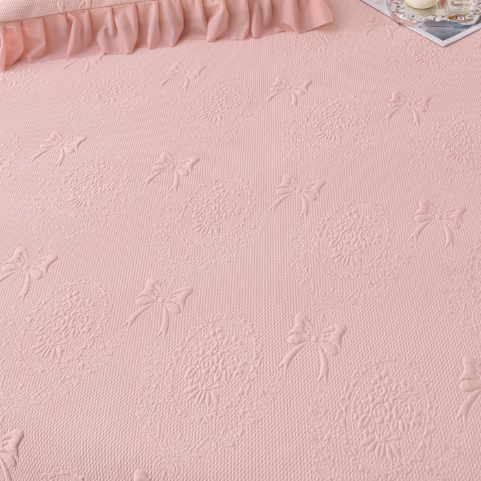 91家纺网 家纺一手货源 找家纺 （总）梵克保罗 2025新款凉感豆豆床裙夏被四件套