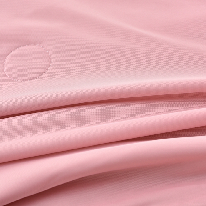 91家纺网 家纺一手货源 找家纺 梵克保罗 2025新款凉感豆豆床裙夏被四件套 幸运花 粉