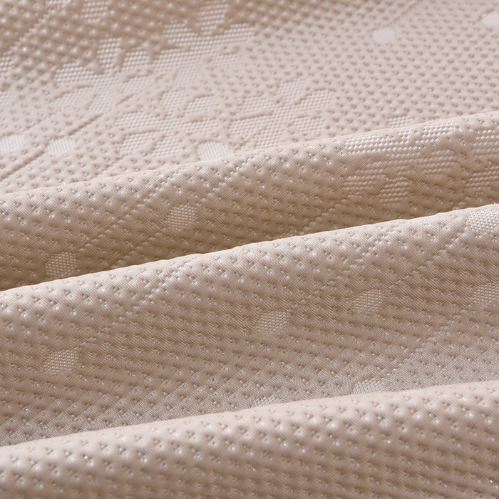 91家纺网 家纺一手货源 找家纺 梵克保罗 2025新款凉感豆豆床裙夏被四件套 幸运花 香槟