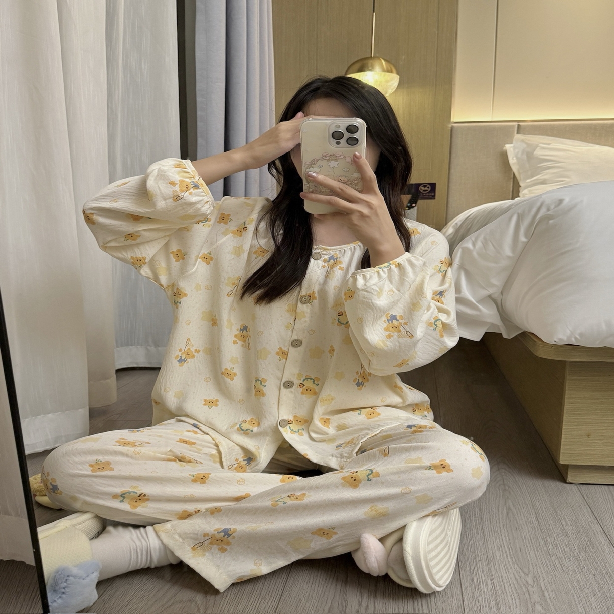 91家纺网 家纺一手货源 找家纺 （总）妍景家居生活馆 2025新款秋日宅系少女家居服