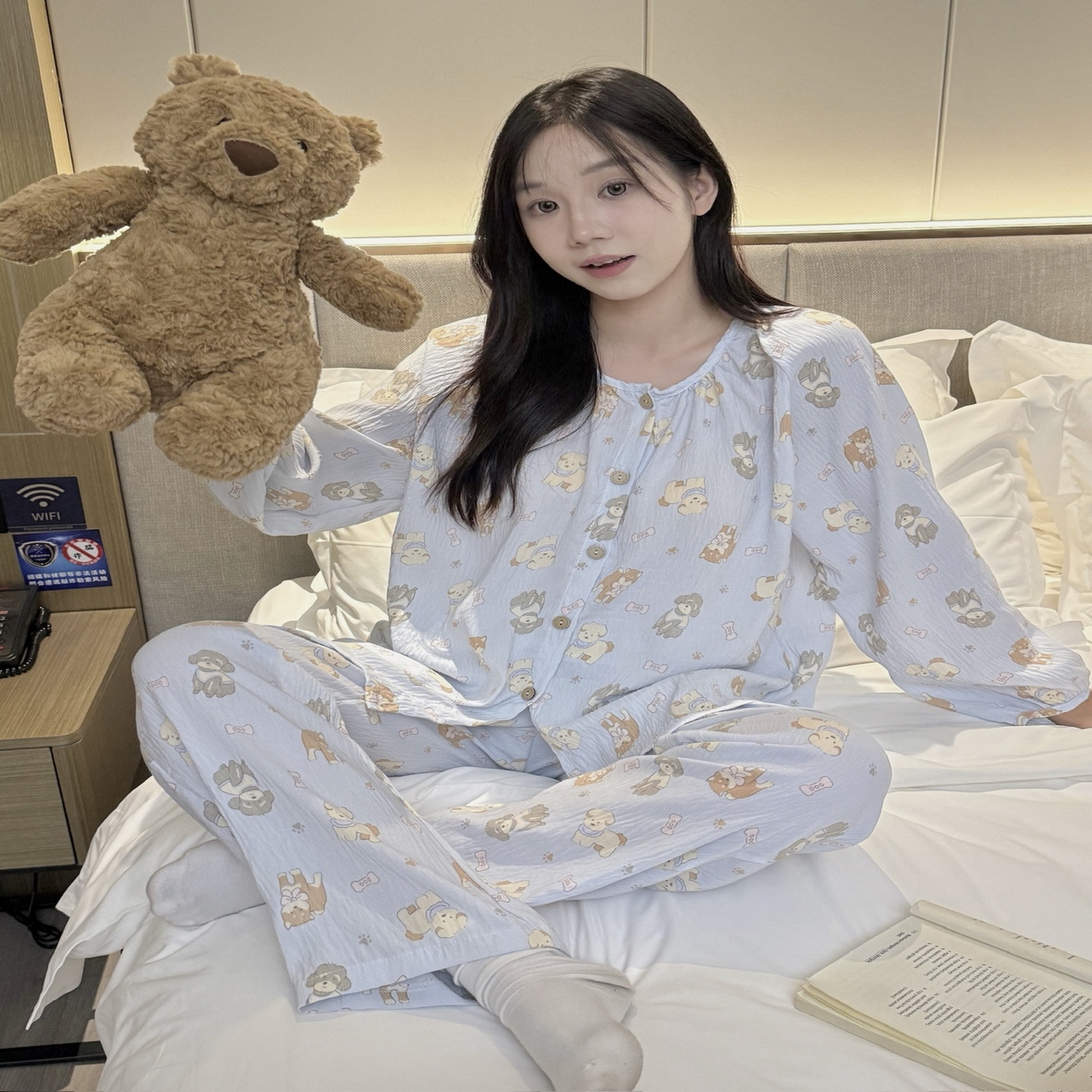 91家纺网 家纺一手货源 找家纺 （总）妍景家居生活馆 2025新款秋日宅系少女家居服