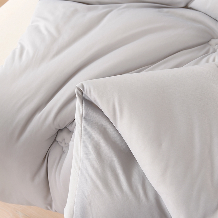 91家纺网 家纺一手货源 找家纺 宇豪家纺 2025新款新疆棉花被亲肤水洗棉 灰色