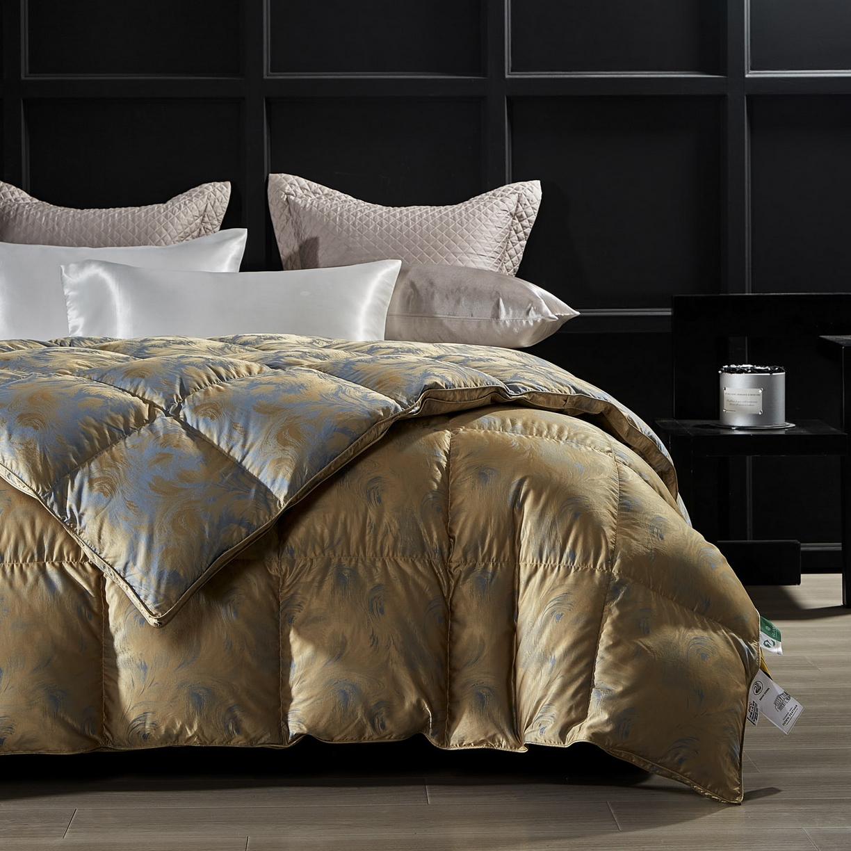 91家纺网 家纺一手货源 找家纺 暖羽屋羽绒馆  2025新款羽毛白鹅绒丝被芯被子 清羽