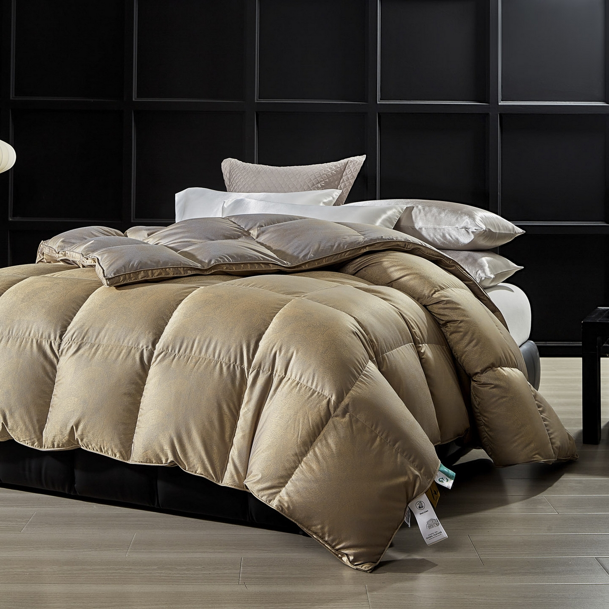 91家纺网 家纺一手货源 找家纺 暖羽屋羽绒馆  2025新款羽毛白鹅绒丝被芯被子 香之沁