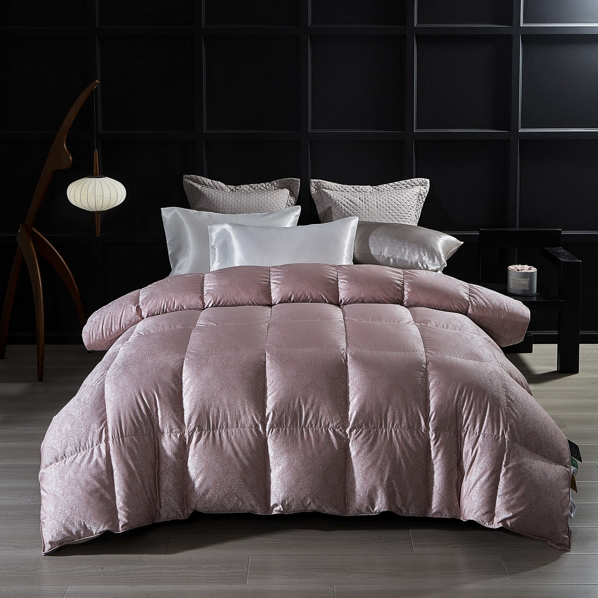 91家纺网 家纺一手货源 找家纺 暖羽屋羽绒馆  2025新款羽毛白鹅绒丝被芯被子 伊莲娜