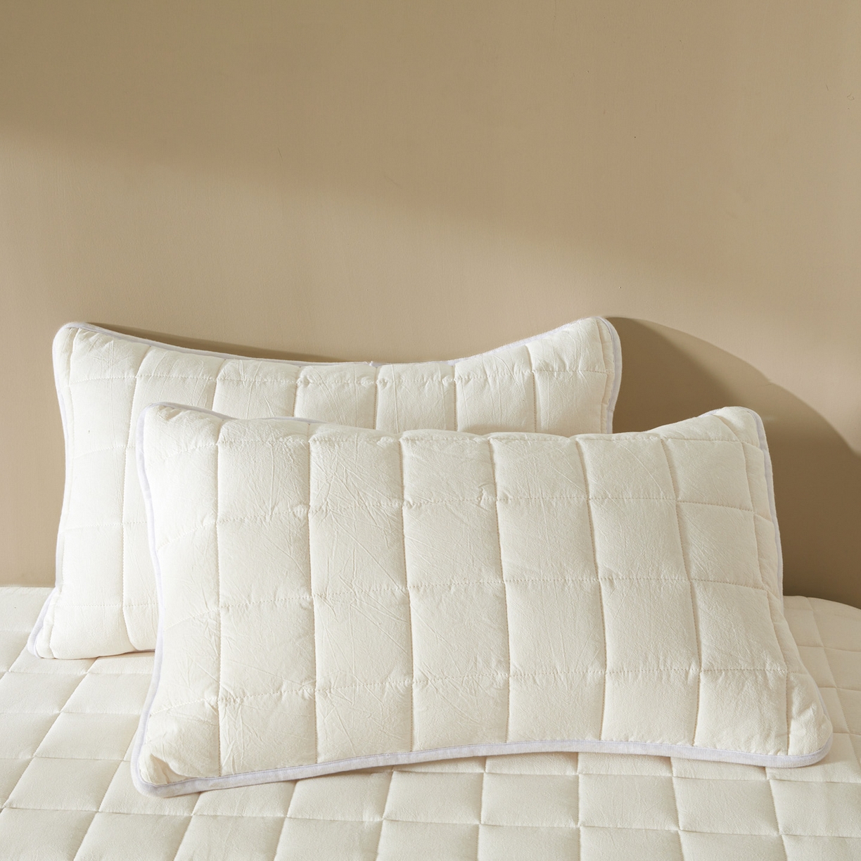 91家纺网 家纺一手货源 找家纺 鑫钰 2025年新款新疆棉花床垫家用软垫床褥 棉格-经典白