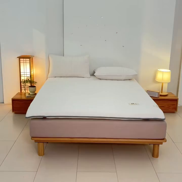 91家纺网 家纺一手货源 找家纺 鑫钰 2025年新款新疆棉花床垫家用软垫床褥 棉格-经典白