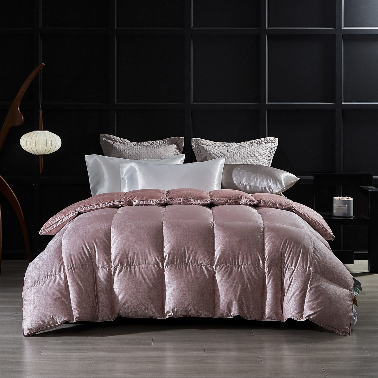 91家纺网 家纺一手货源 找家纺 暖羽屋羽绒馆  2025新款羽毛白鹅绒丝被芯被子 伊莲娜