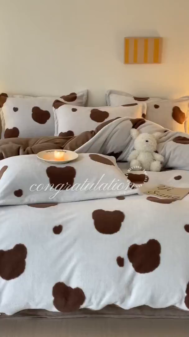 91家纺网 家纺一手货源 找家纺 （总）川悦生活 2025新款A类300克高克重提花牛奶绒四件套