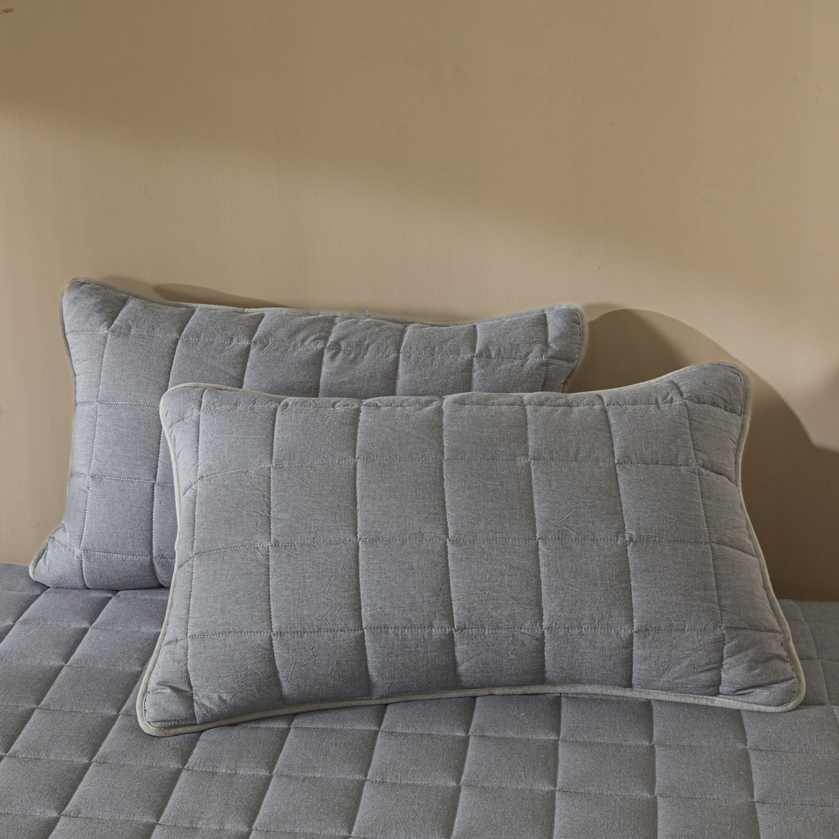 91家纺网 家纺一手货源 找家纺 鑫钰 2025年新款新疆棉花床垫家用软垫床褥 棉格-绅士灰