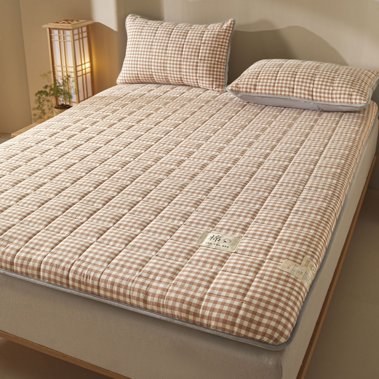 91家纺网 家纺一手货源 找家纺 鑫钰 2025年新款新疆棉花床垫家用软垫床褥 棉格-驼小格