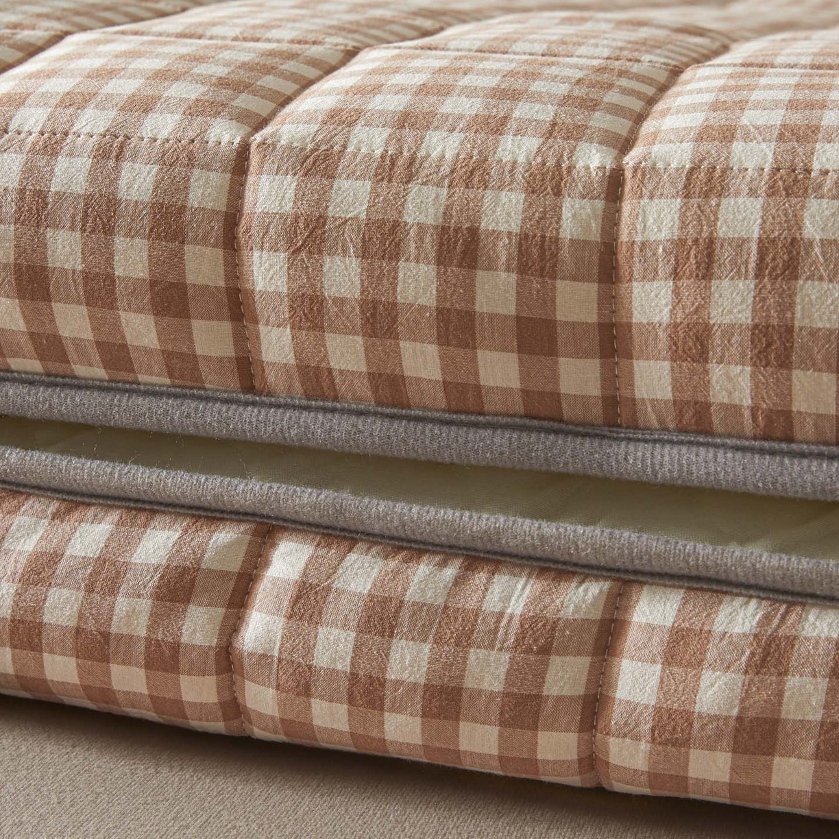 91家纺网 家纺一手货源 找家纺 鑫钰 2025年新款新疆棉花床垫家用软垫床褥 棉格-驼小格