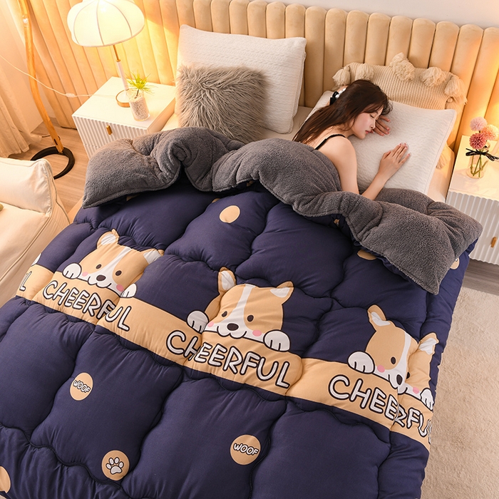 91家纺网 家纺一手货源 找家纺 （总）2025新款保暖羊羔绒冬被