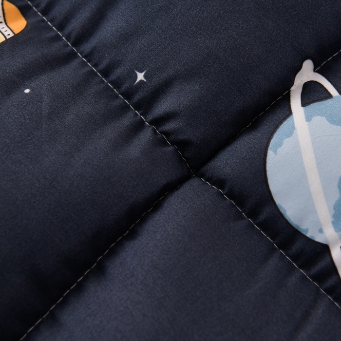 91家纺网 家纺一手货源 找家纺 2025新款保暖羊羔绒冬被 快乐星球